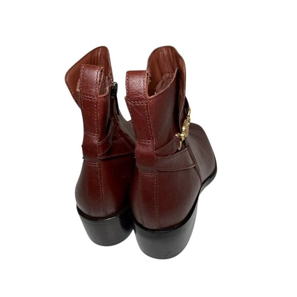 Sam Edelman Women's Brawley Boots Leather Side Zip Pecan Size 7.5 M MSRP $180 - Picture 4 of 5